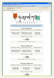 Newsletter Ristoranti
